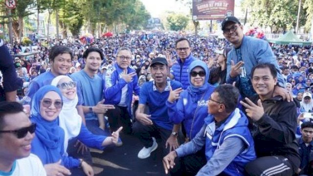 Birukan Langit Sulsel, 500.000 Peserta Meriahkan Senam PAN