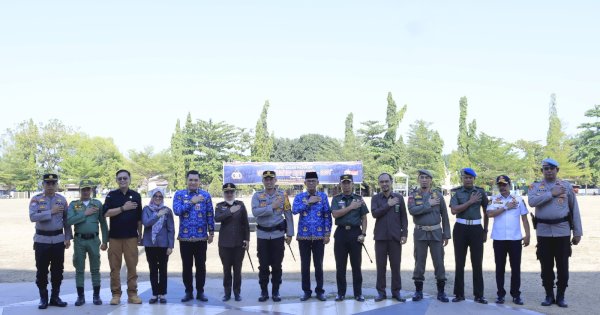 Pj Bupati Takalar Hadiri Apel Gelar Pasukan Operasi Mantap Brata 2023-2024