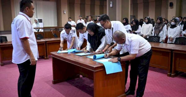 Diskominfo-SP Sulsel Telah Ikrar Pakta Integritas dan Komitmen Netral di Pemilu 2024