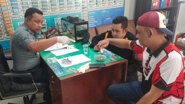 Petugas Gagalkan Penyelundupan Sabu-sabu ke Dalam Lapas Makassar
