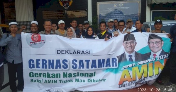 KoReAn DKI Jakartan dan Banten Deklarasi Gerakan Saksi AMIN Tak Mau Dibayar