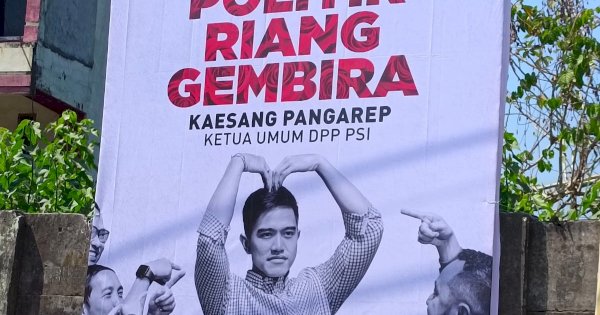 3500 Baliho PSI Bergambar Kaesang Disebar di Sulsel