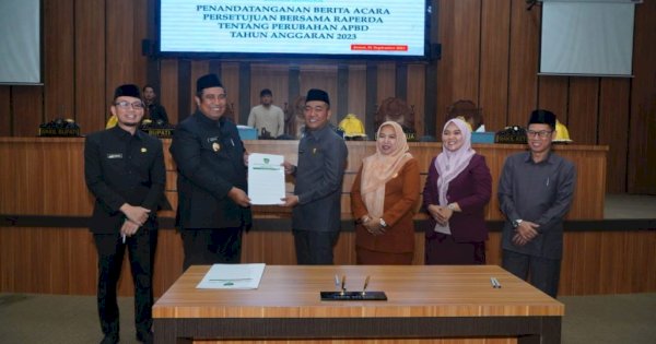 Bupati Chaidir Syam Teken Ranperda APBD Perubahan Maros 2023, Segini Nilainya