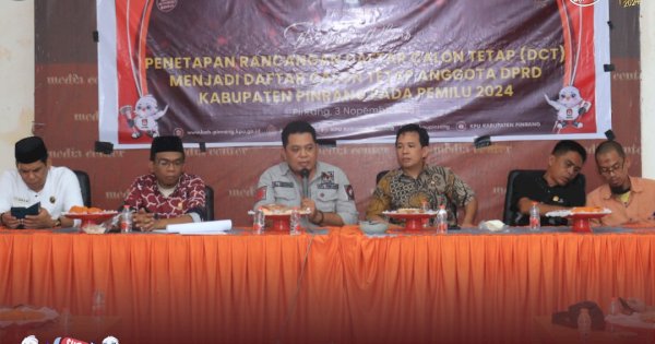 KPU Pinrang Tetapkan 403 Caleg, PSI dan Partai Garuda Kosong