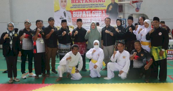 Ratusan Pelajar Luwu Utara Ramaikan Kejuaraan Pencak Silat Bupati CUP I