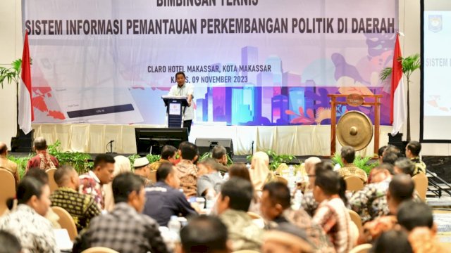 Kemendagri Jadikan Sulsel Tuan Rumah Bimtek Sistem Informasi Pemantauan Perkembangan Politik KTI