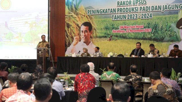 Mentan Amran Genjot Kembali Upsus Percepatan Produksi Padi dan Jagung di Jatim