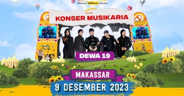 HUT ke-33 PT Adira Finance Hadirkan Dewa 19 di Makassar, Masyarakat Bisa Nonton Gratis