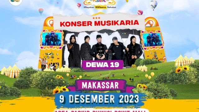 HUT ke-33 PT Adira Finance Hadirkan Dewa 19 di Makassar, Masyarakat Bisa Nonton Gratis