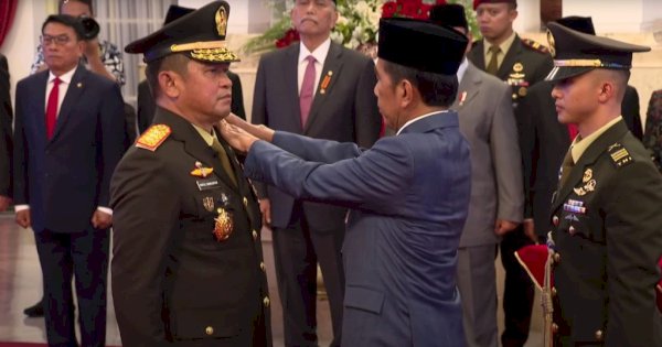 Presiden Jokowi Resmi Lantik Letjend TNI Maruli Simanjuntak Jadi KSAD