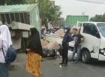 Rem Blong Jadi Penyebab Truk Kontainer Tabrak Pengendara di Jl Galangan Kapal Makassar