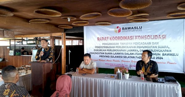 Bawaslu-KPU Sulsel Lakukan Koordinasi dan Konsolidasi Pengawasan Distribusi Logistik Pemilu 2024 di Sulsel