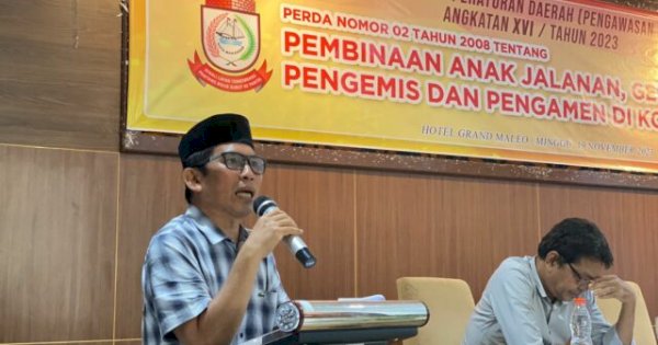 Anggota DPRD Makassar Muchlis Misbah Harap Pemkot Serius Atasi Masalah Anjal dan Gepeng