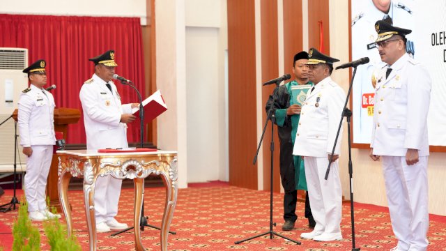 Pj Bupati Jeneponto dan Sidrap Resmi Dilantik