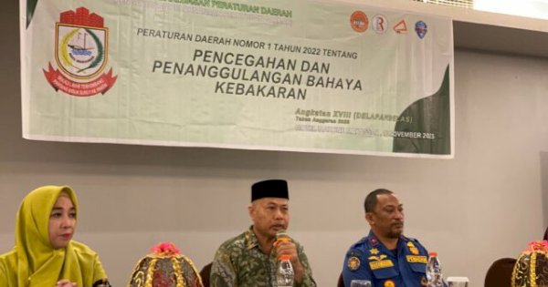 Abdul Wahid Edukasi Masyarakat Cara Pencegahan dan Penanggulangan Bahaya Kebakaran