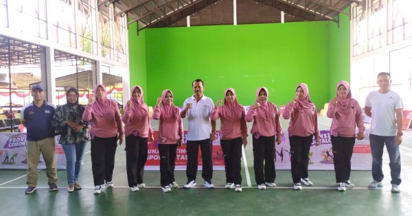 Peringati Hut Provinsi Gorontalo ke-23, Diarpus Juara 1 Senam SKJ 2023