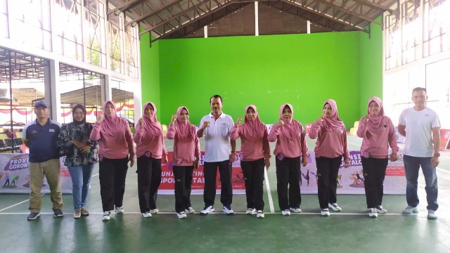 Peringati Hut Provinsi Gorontalo ke-23, Diarpus Juara 1 Senam SKJ 2023