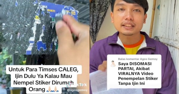 Viral Pria Disomasi Usai Lepas Stiker Caleg yang Ditempel di Rumahnya 