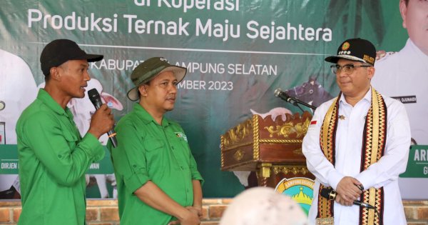 Wamentan Harvick Dorong Lampung Selatan Jadi Percontohan Koperasi dan Produksi Ternak Berkualitas