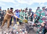 Pj Gubernur dan Ketua DPRD Dampingi KASAD TNI Maruli Simanjuntak Perangi Sampah Plastik