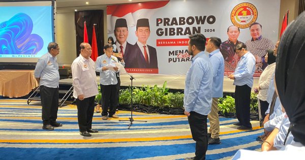 GETAR 08 Sulsel dan Sultra Dibentuk, Target 75 Persen Suara untuk Prabowo-Gibran