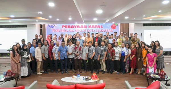 Rayakan Natal, Keluarga Besar PDAM Makassar Kobarkan Semangat Pengabdian