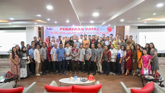 Rayakan Natal, Keluarga Besar PDAM Makassar Kobarkan Semangat Pengabdian