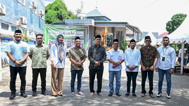 Pembangunan Masjid di Kantor PDAM Makassar Dimulai, Ditarget Rampung Satu Tahun 