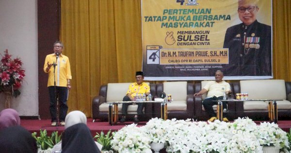 Ketua Golkar Wajo Harap Masyarakat Pilih Taufan Pawe Untuk Senayan