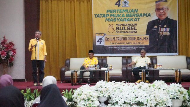 Ketua Golkar Wajo Harap Masyarakat Pilih Taufan Pawe Untuk Senayan