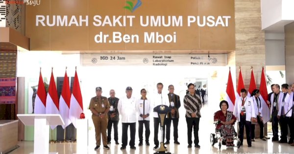 Presiden Jokowi Resmikan RSUD Terbesar di Indonesia Bagian Timur