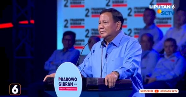 Prabowo Soal Gibran: Saya yang Pilih, Tidak Ada Itu Dinasti