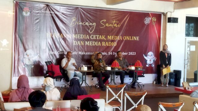 KPU Sulsel Gelar Bincang Santai Bersama Media Massa, Singgung Soal Indeks Demokrasi