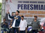 Rudianto Lallo Resmikan Posko Pemenangan Anak Rakyat di Manggala
