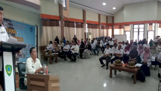 Bupati Maros Buka Seminar Kajian Strategis Rencana Induk dan Peta Jalan Iptek Maros 2023