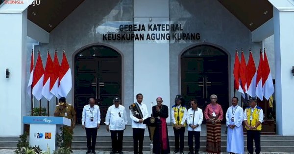 Jelang Natal dan Tahun Baru, Presiden Jokowi Resmikan Gereja Katedral di Kupang 