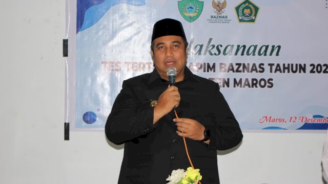 Bupati Chaidir Syam Resmi Membuka Uji Kompetensi Calon Pimpinan BAZNAS Maros 2023