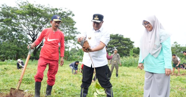 Barisan Muda Putra Tongka Tanam Sukun Bareng Pj Gubernur Sulsel, Dijanji Akan Dibangun Saran Olahraga