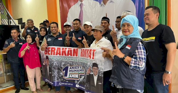 Relawan AMIN Kampanye Putaran Kedua Pilpres 2024