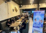 Barisan Relawan For Gibran Gelar Nobar Debat Capres Ketiga, Dihadiri Kaum Milenial