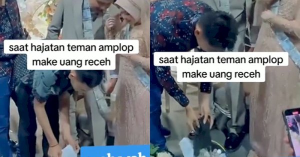 Viral Tamu Undangan Kasih Amplop Uang Receh Seember untuk Pengantin