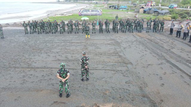 Antisipasi Cuaca Ekstrem, Kodim 1410-Huadi Group Gelar Apel Siaga Bencana