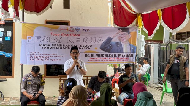 Legislator Makassar Muchlis Misbah Terima Keluhan Masyarakat Soal Bansos