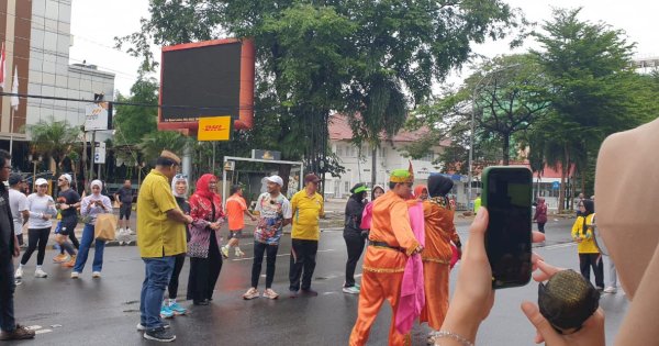 Dekranasda Sulsel Hadiri Promosi Karawo Khas Gorontalo di CFD Sudirman