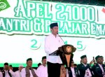Jokowi Ajak Santri Berpartisipasi Pada Pemilu 2024
