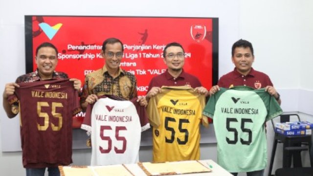 PSM Makassar dan PT Vale Resmi Jalin Kerjasama 