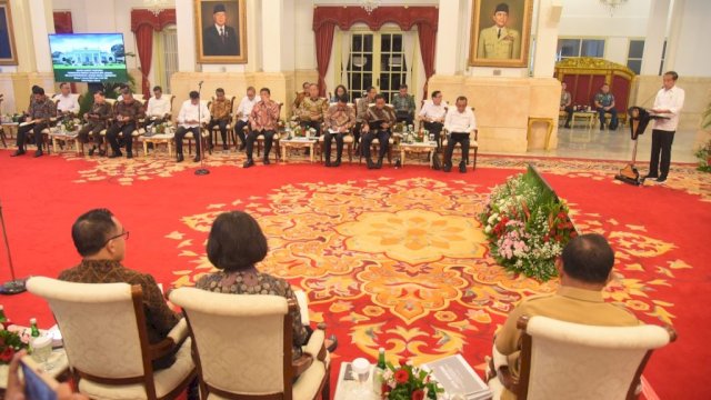 Di Istana, Mahfud Blak-blakan Tak Sependapat dengan Jokowi Soal Debat Ketiga Capres