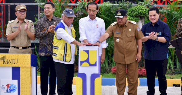 Resmikan SPAL-DT Losari di Makassar, Jokowi: Sangat Penting Untuk Mengelola Air Limbah Cair 