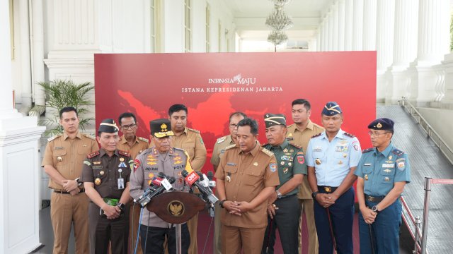 Pemprov Sulsel dan Sejumlah Kepala Daerah Bertemu Jokowi di Istana, Paparkan Pembangunan Stadion di Makassar