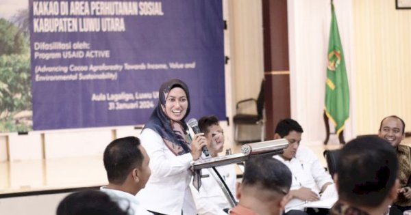 Pemda Lutra dan USAID ACTIVE Sosialisasi Potensi Kakao di Area Perhutanan Sosial